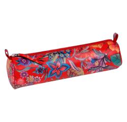 CELESTE LEDER Etui Ø5,5x22 cm - Jardin Rood