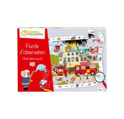 Puzzle d'observation, Pompiers - Rouge