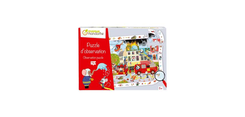 Puzzle d'observation, Pompiers - Rouge