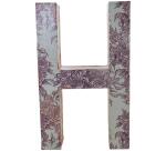 Lettre H fantaisie - Kraft