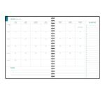 Agenda de bureau EasyTime 27S spiralé Mini Labo 21 x 27 cm Semainier Janvier à Décembre 2027 - Visuel