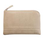 Rhodiarama etui met rits in kunstleer - maat S - 11x17 cm - Beige