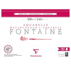 Fontaine bloc collé 4 côtés 20F 23x31cm 300g grain fin