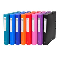 Archivbox aus PP 700µ blickdicht, Rücken 40mm, 25x33cm für DIN A4 - Farben sortiert