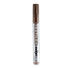 DARWI TEX OPAK, Textilmarker opak, Spitze 2mm, Inhalt 6ml, Dunkelbraun - Dunkelbraun