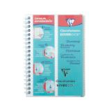 Carnet de vocabulaire reliure intégrale Koverbook 11x17cm 100 pages ligné + marge centrale couverture polypropylène transparent - Incolore