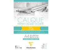 Papier Calque bloc collé 50F A4 70/75g