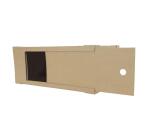 Braunes Pappmaché, Urne Koffer 14,5x36x23,5cm - Kraft