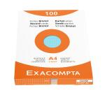 Pk 100 Exa Record Cards 210x297 5/5 Ast - Assorted colours