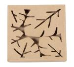 Boite végétale carrée 17x17x3cm - Kraft