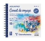 Aquapad Reisealbum, spiralgebundenes Skizzenbuch 19x20 cm, 15 Blatt 300g