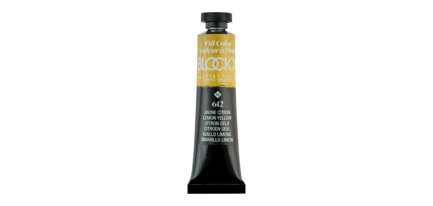 Peinture à l'huile extra-fine tube 20ml - jaune citron