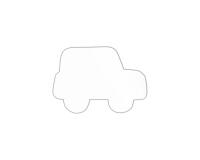 Car Symbol 20.5cm - White