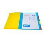 Clasificador Exacompta Harmonica con ventanas impresas Nature Future cartulina lustrada 7 compartimentos - Colores surtidos