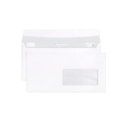 Adheclair 110x220mm 90gsm envelope with window 45x100mm - White