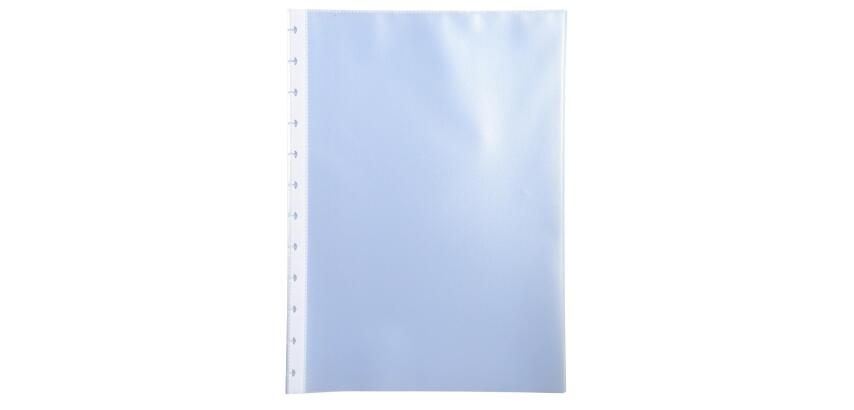 Paquet de 10 pochettes - 20 vues polypropylène grainé pour protège-documents à anneaux