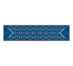 Echarpe 100% soie - 180x43cm Triangles - Blanc
