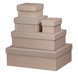 Rhodia Rhodiarama Gift Boxes - Set of 5 - Nested - Rose Smoke
