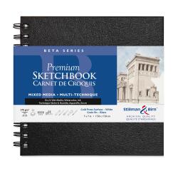 Beta Series carnet spiralé 25F 17,8x17,8cm 270g - Blanc