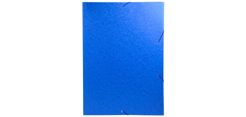 3-flap folder with elastic straps 600gsm hard glazed mottled pressboard - A3 size