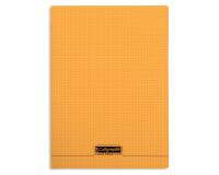 Cahier piqué 8000 POLYPRO A4 96 pages petits carreaux 90 g - Orange