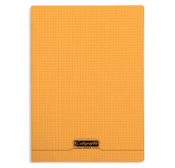 Cahier piqué 8000 POLYPRO A4 96 pages petits carreaux 90 g - Orange