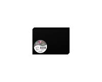 Paquet de 25 cartes pliées Pollen 110x155mm 210g/m2 - Noir
