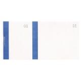 Bloc vendeur à bande couleur 100 feuillets double numérotage - Format 6,6x13,5 cm - Bleu