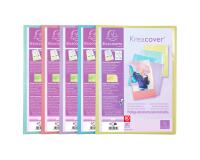 Protège-documents en polypropylène Kreacover Pastel 80 vues - A4 - Couleurs assorties