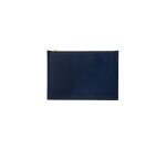 Jacques Herbin Large Leather Case - Navy Blue