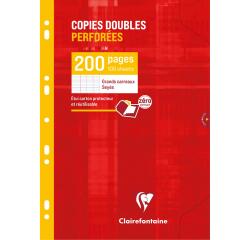 Double sheets, A4, ruled, 200 pages