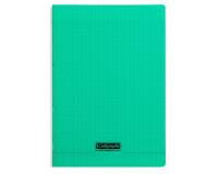 Cahier piqué 8000 POLYPRO A4 48 pages grands carreaux 90 g - Vert