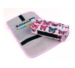 Trousse textile fantaisie rectangulaire COMBI 22x6x12 cm - A motifs