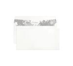 Weiße Briefumschläge Forever haftklebend DIN lang 110x220mm, 80g, 100% recycelt, Kartonbox mit 500 Stück - Weiß