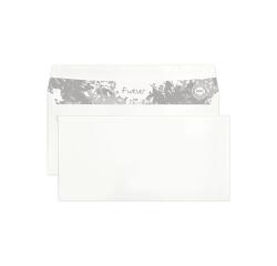 Weiße Briefumschläge Forever haftklebend DIN lang 110x220mm, 80g, 100% recycelt, Kartonbox mit 500 Stück - Weiß