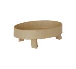 Oval Tray with 3 Legs 13x9x4cm - Kraft