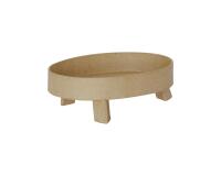 Vide poche 3 pieds oval 13x9x4cm - Kraft