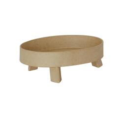 Vide poche 3 pieds oval 13x9x4cm - Kraft