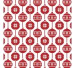 Papier cadeau Alliance, largeur 70 cm - Rouleau de 50 m, Boules de Noël scandinavec - Rouge