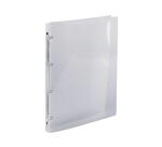 Classeur 4 anneaux plastifié Exacompta Crystal Clear A4 - Dos 1,5 cm tranparent