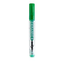 DARWI Kalte Keramikfarbe, Marker 2mm Spitze, Inhalt 6ml, Mittelgrün - Glasgrün
