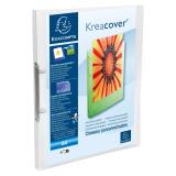 Ringbuch aus PP 500µ, 2 Ringe 15mm, Rücken 20mm, 32x25cm für DIN A4, Chromaline Kreacover - Transparent