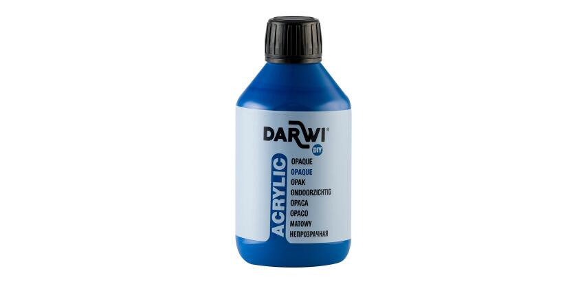 DARWI Acrylfarbe opak, Flasche 250ml, Dunkelblau - Dunkelblau