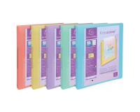 Classeur 2 anneaux 30mm polypropylène Kreacover Pastel - A4 - Couleurs assorties