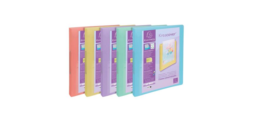 Kreacover Ringbinder PP 2Ring 30mm, Assorted - Assorted colours
