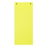Paquet 100 fiches intercalaires horizontales unies perforées Forever® - 10,5 x 24 cm  - Jaune