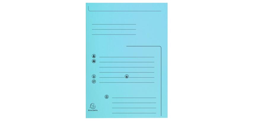 Paquet de 25 chemises 2 rabats SUPER 210 Contact - 24x32cm