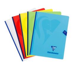 Stitched booklet notebook Mimesys 17x22cm 192 pages large squares polypropylene cover Random color - Assorted