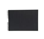 Set de Scrapbooking SCRAP-ADDICT [completo] 32x22 cm - 70 páginas (4 hojas de pegatinas 2 hojas de esquinas autoadhesivas 12 rotuladores de tinta metalizada) - Negro