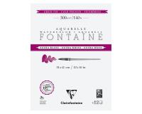 Fontaine Extra Blanc Grain Fin bloc collé 4 côtés 12F 31x41cm 300g